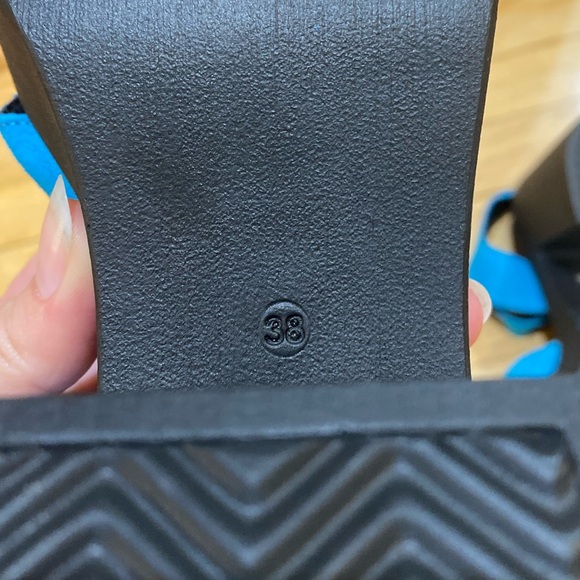 Blue This Is Our Other Line Casita Platform Sandals - Picture 8 of 9